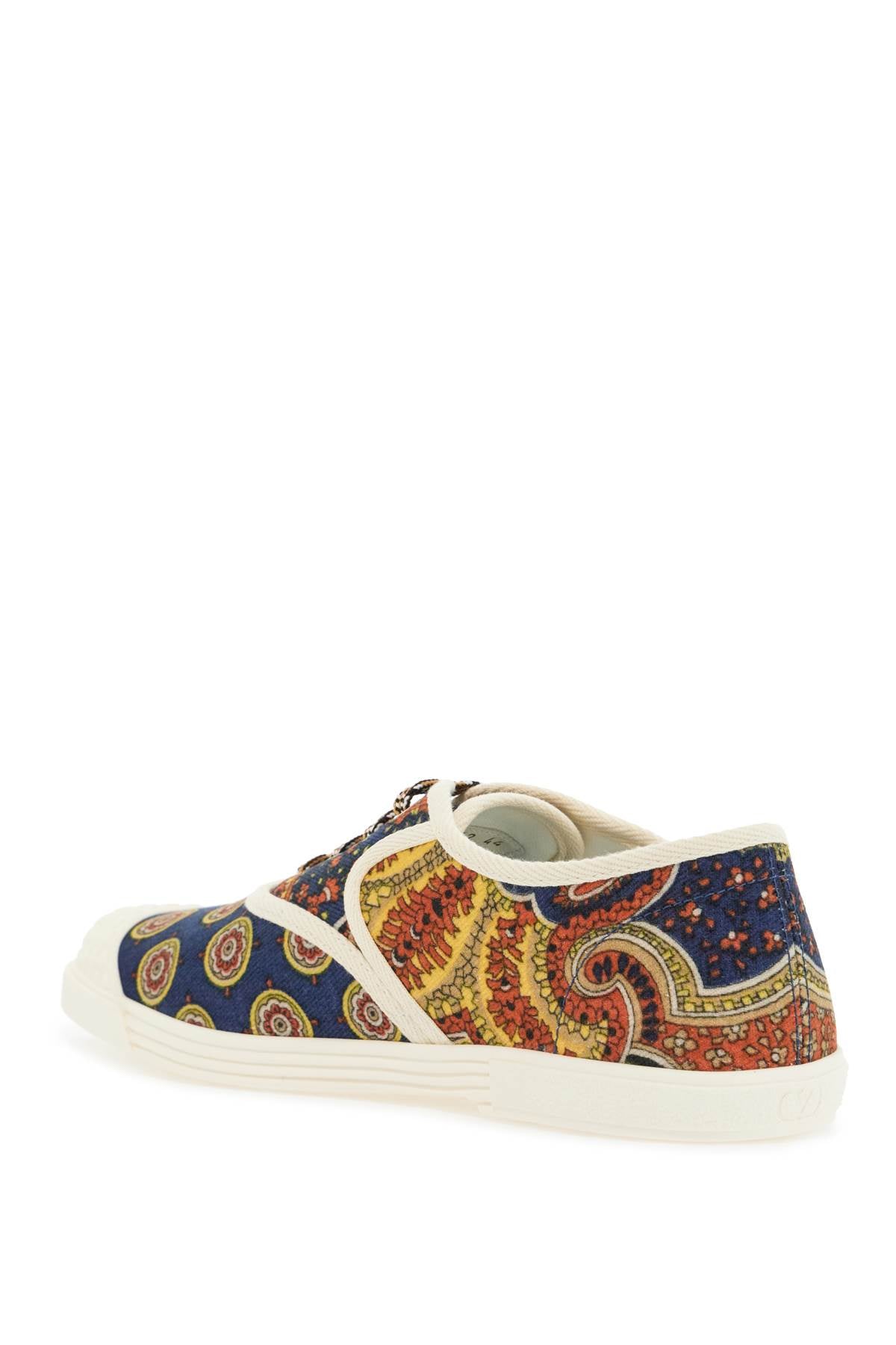 Valentino Garavani Valentino Garavani multicolor cotton sneakers with elaborate print