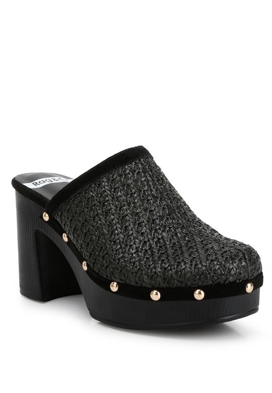 “JAYDEN” Platform Clogs