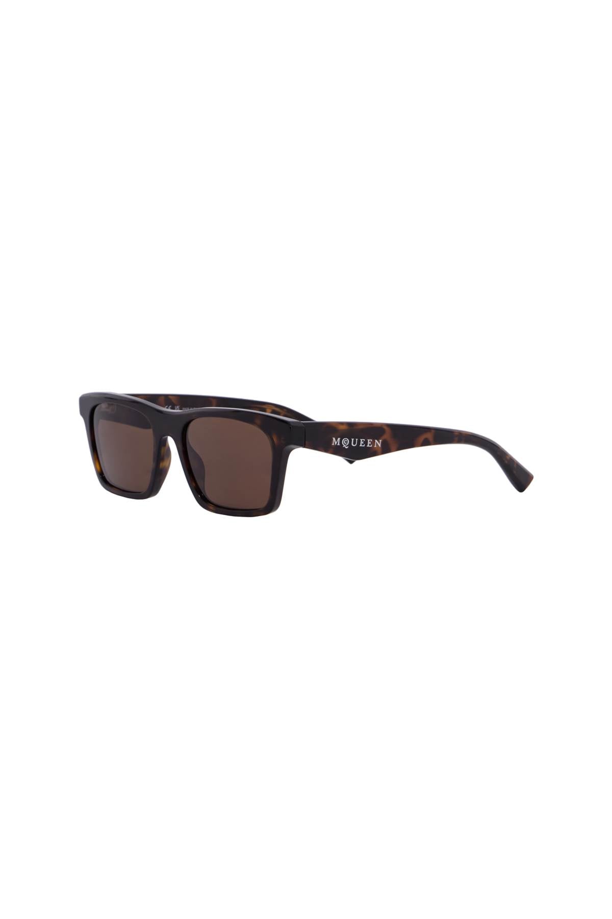 Alexander Mcqueen Alexander Mcqueen rectangular tortoiseshell sunglasses