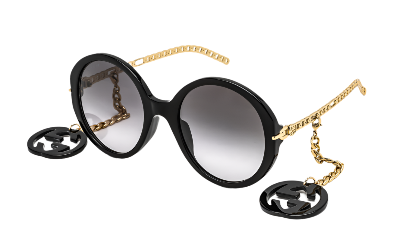 BLACK GUCCI SUNGLASSES