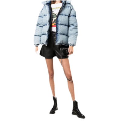 MIU MIU Denim Puffer Jacket