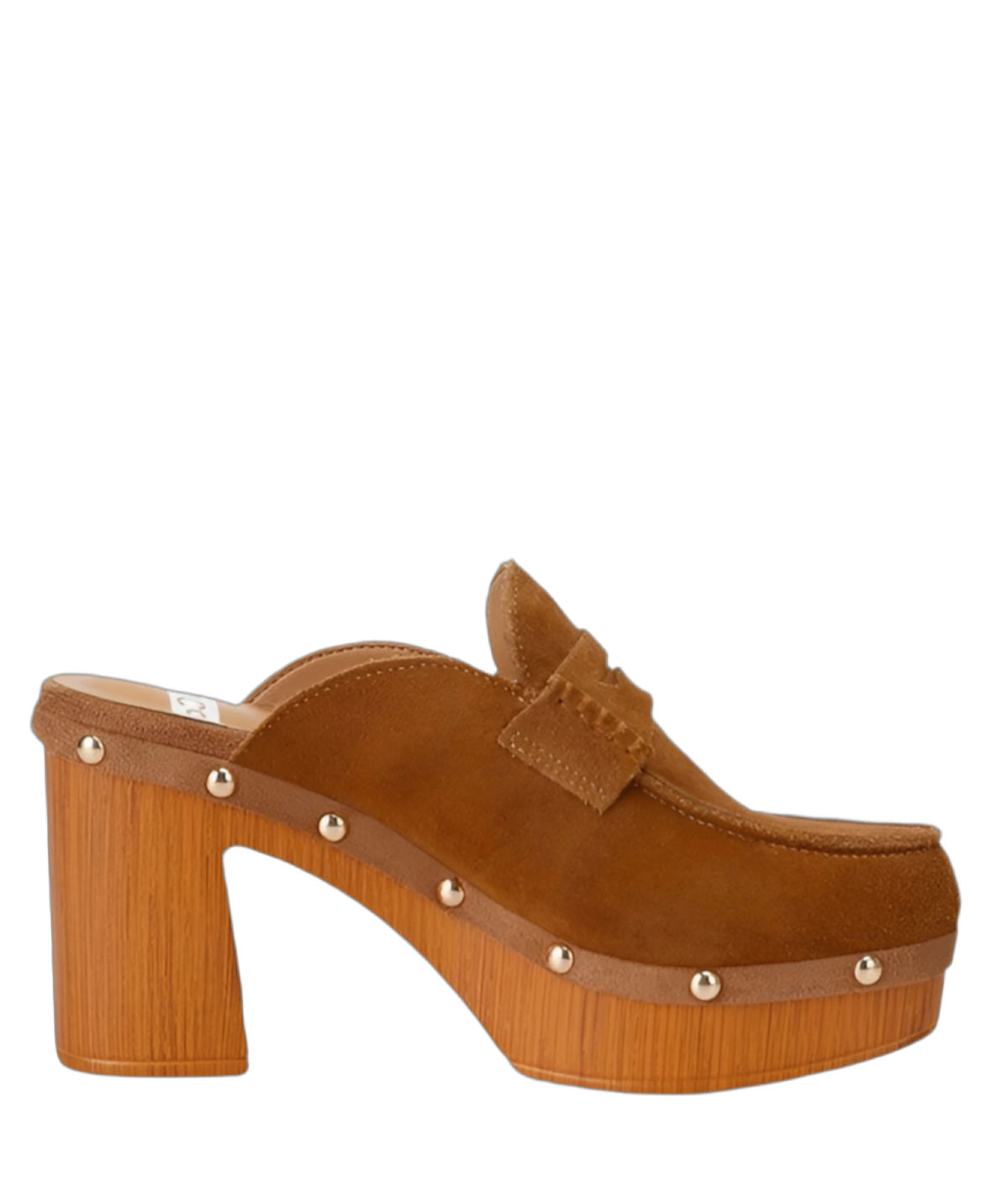 “RILEY” Suede Platform Clogs