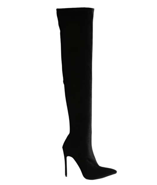 “TILERA” Stretch Over The Knee Stiletto Boots