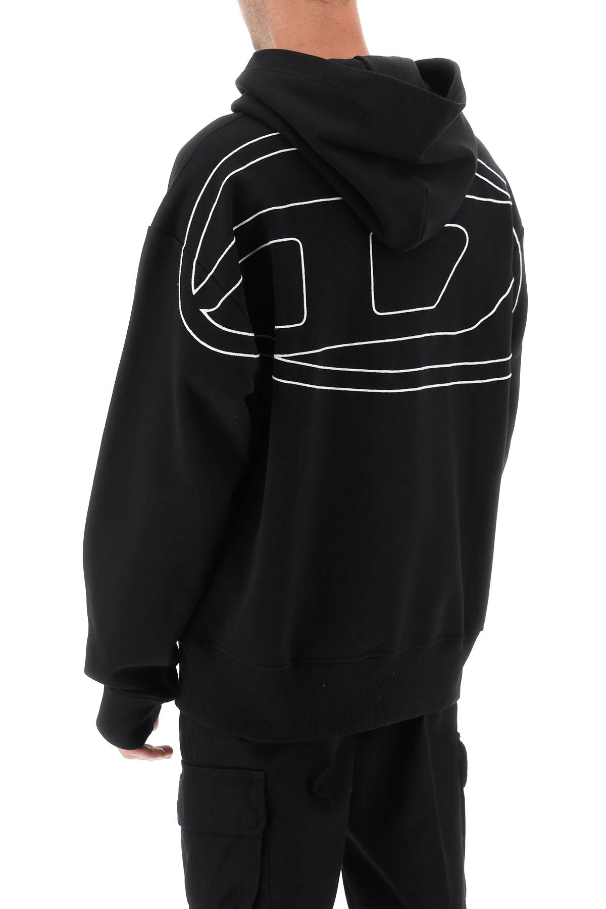 Diesel Diesel logo embroidered hoodie