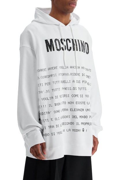 Moschino Moschino hooded sweatshirt with letter