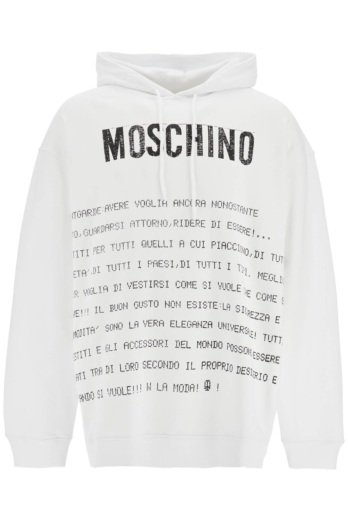 Moschino Moschino hooded sweatshirt with letter