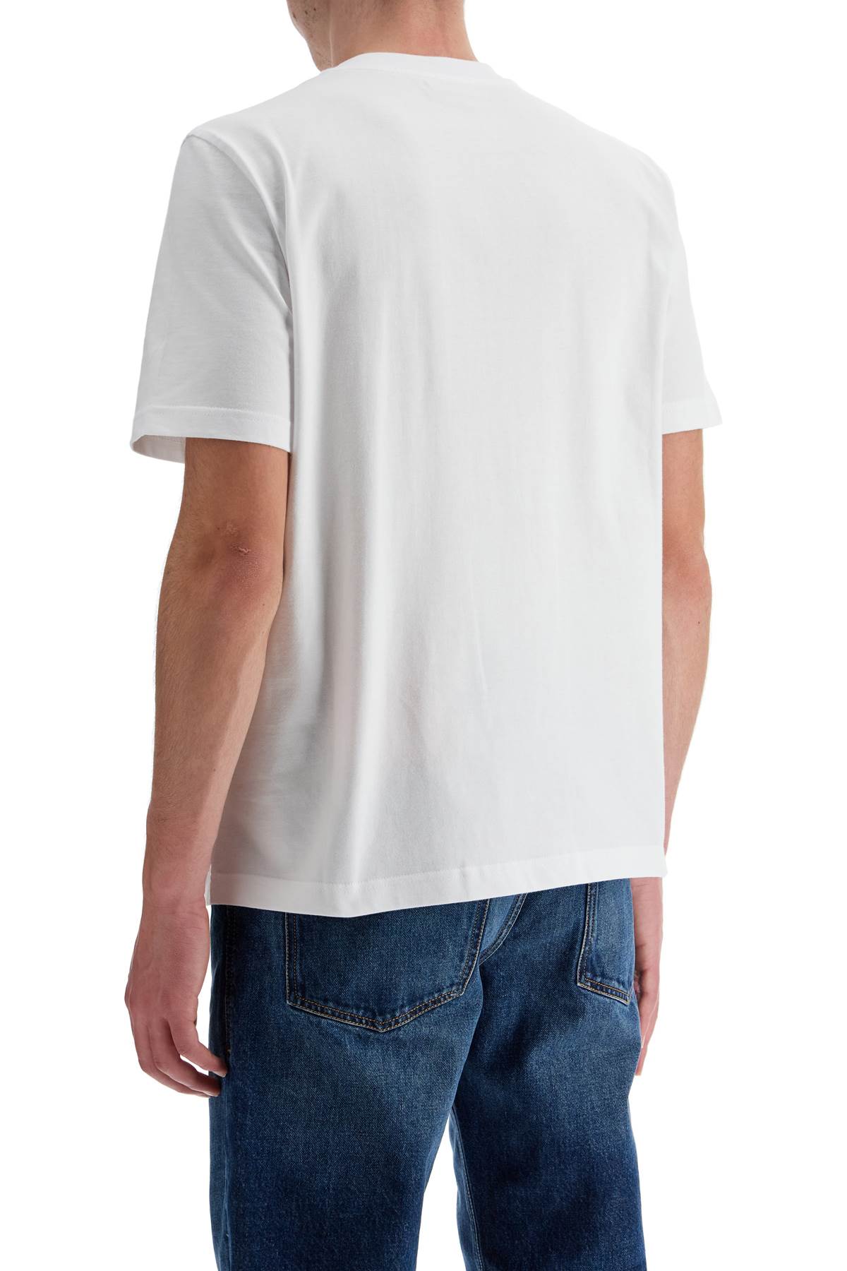 Diesel Diesel white cotton t-shirt with embossed logo t-adjust-bigoval