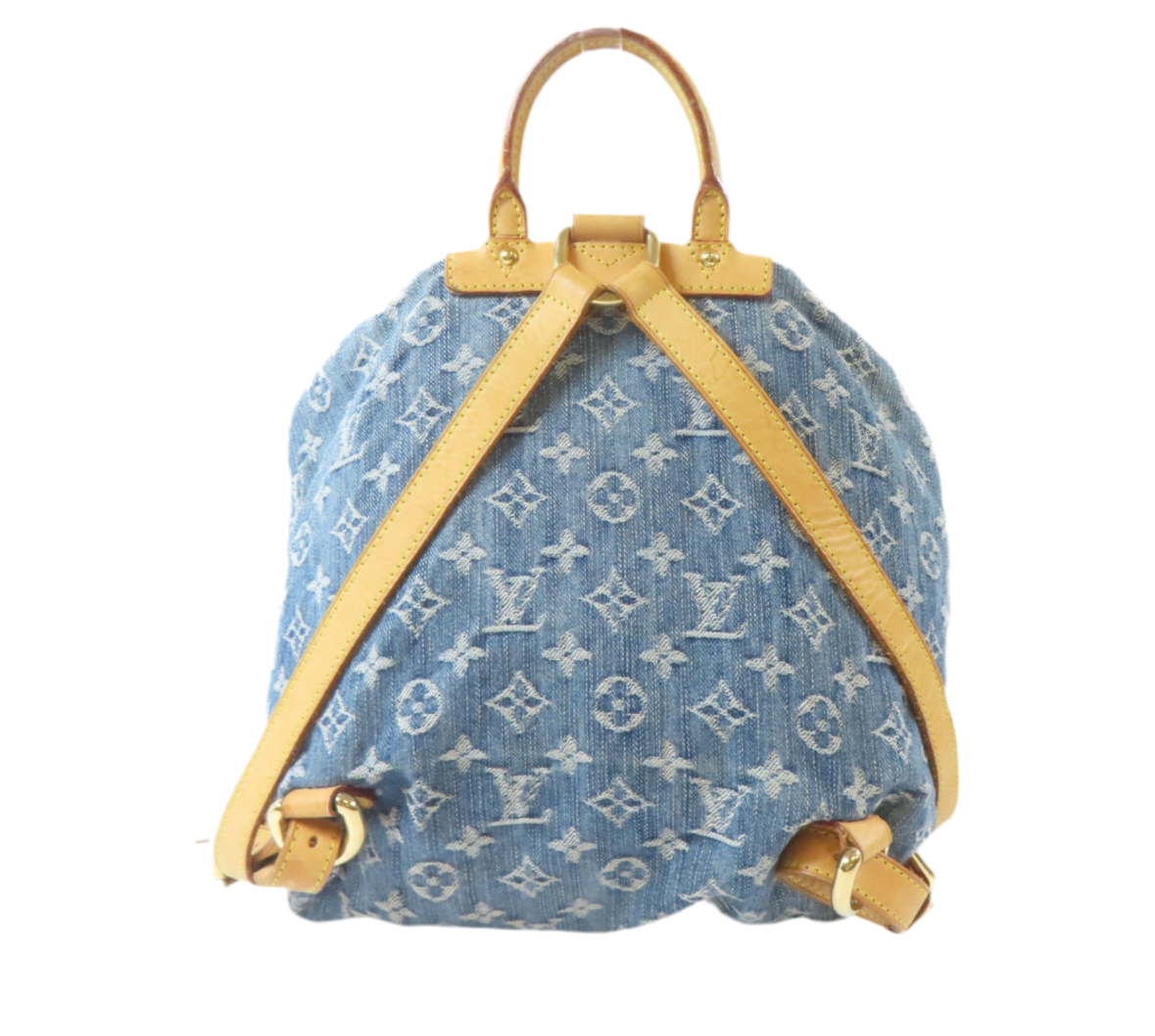 LOUIS VUITTON Monogram Denim Sac A Dos GM Backpack Blue M95056