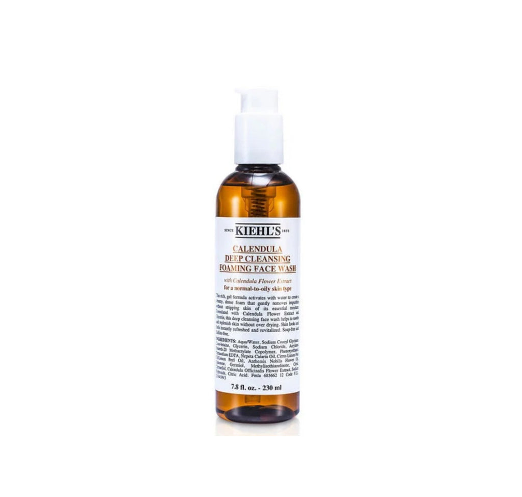 KIEHL’S calendula deep cleansing foaming face wash 230ml/7.8oz-500ml/16.9oz