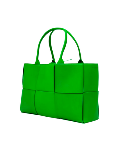 BOTTEGA VENETA Green Arco Medium Leather Tote