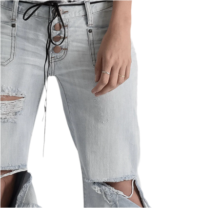 ONE TEASPOON Low waisted
Light Blue Cotton Jeans