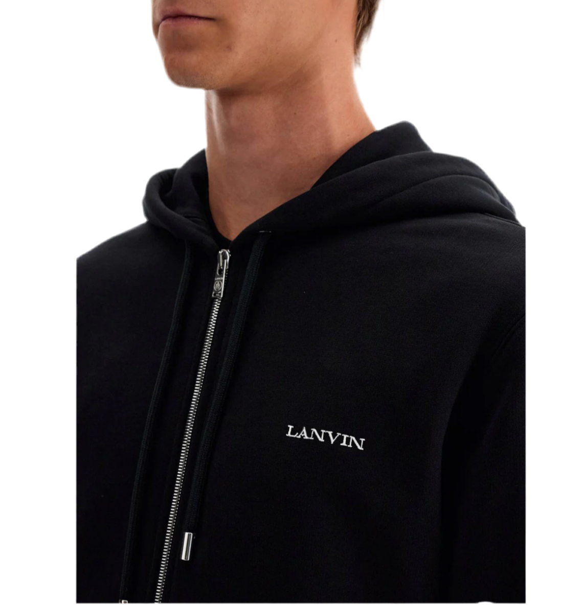 LANVIN
HOODED SWEATSHIRT WITH ZIPPER