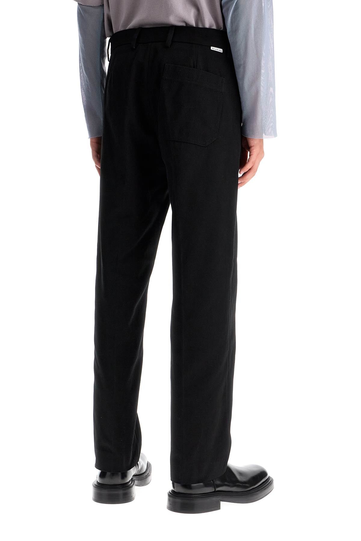 Acne Studios Acne Studios straight leg twill trousers in nine words