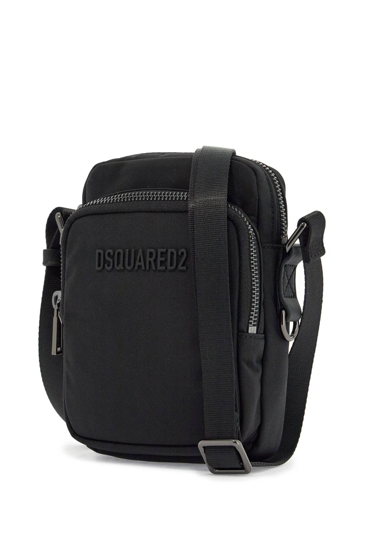 Dsquared2 Dsquared2 black minimalist crossbody bag in polyamide