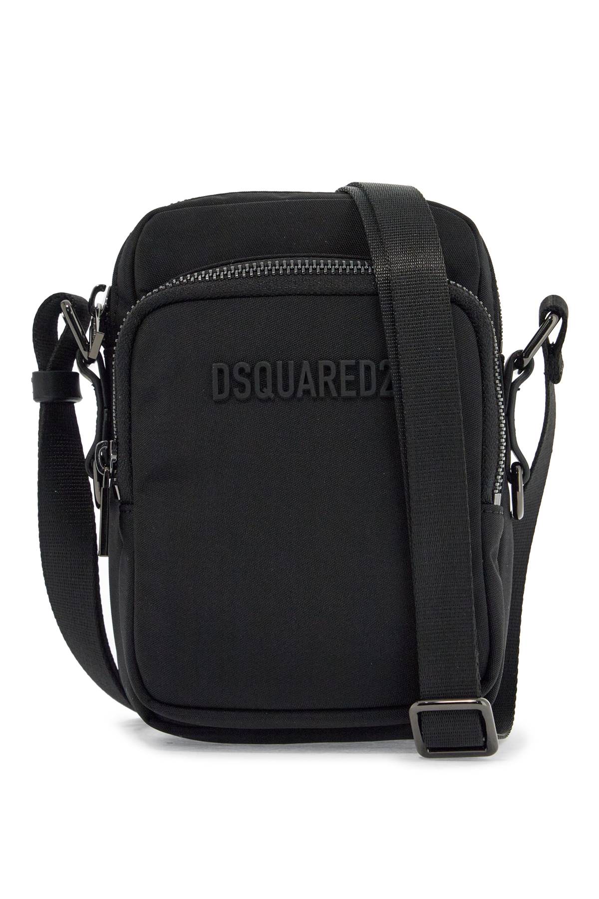 Dsquared2 Dsquared2 black minimalist crossbody bag in polyamide