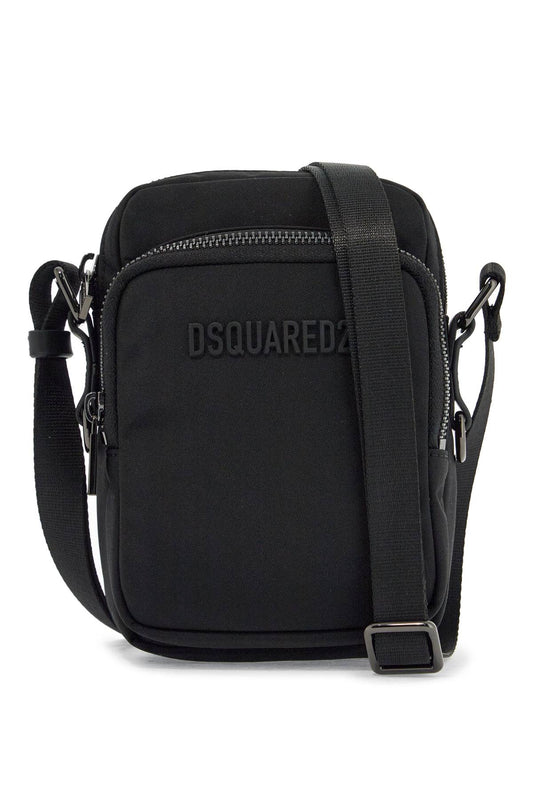 Dsquared2 Dsquared2 black minimalist crossbody bag in polyamide