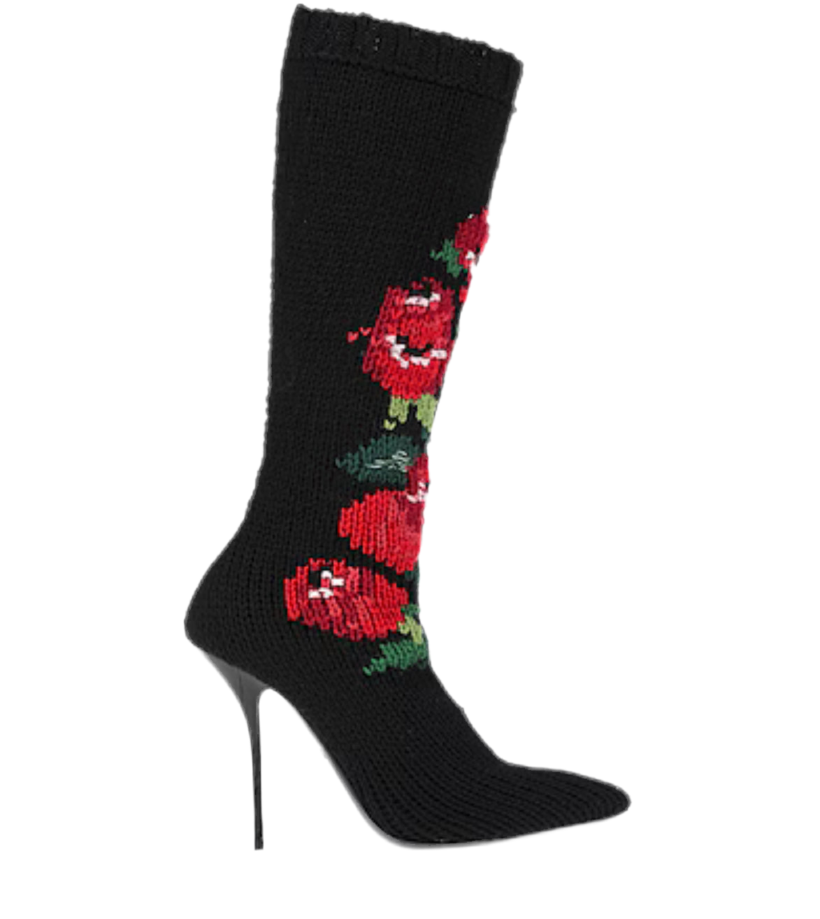 DOLCE & GABBANA BLACK SOCK BOOT