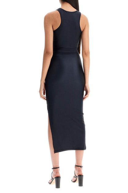 Coperni Coperni shiny jersey midi dress in