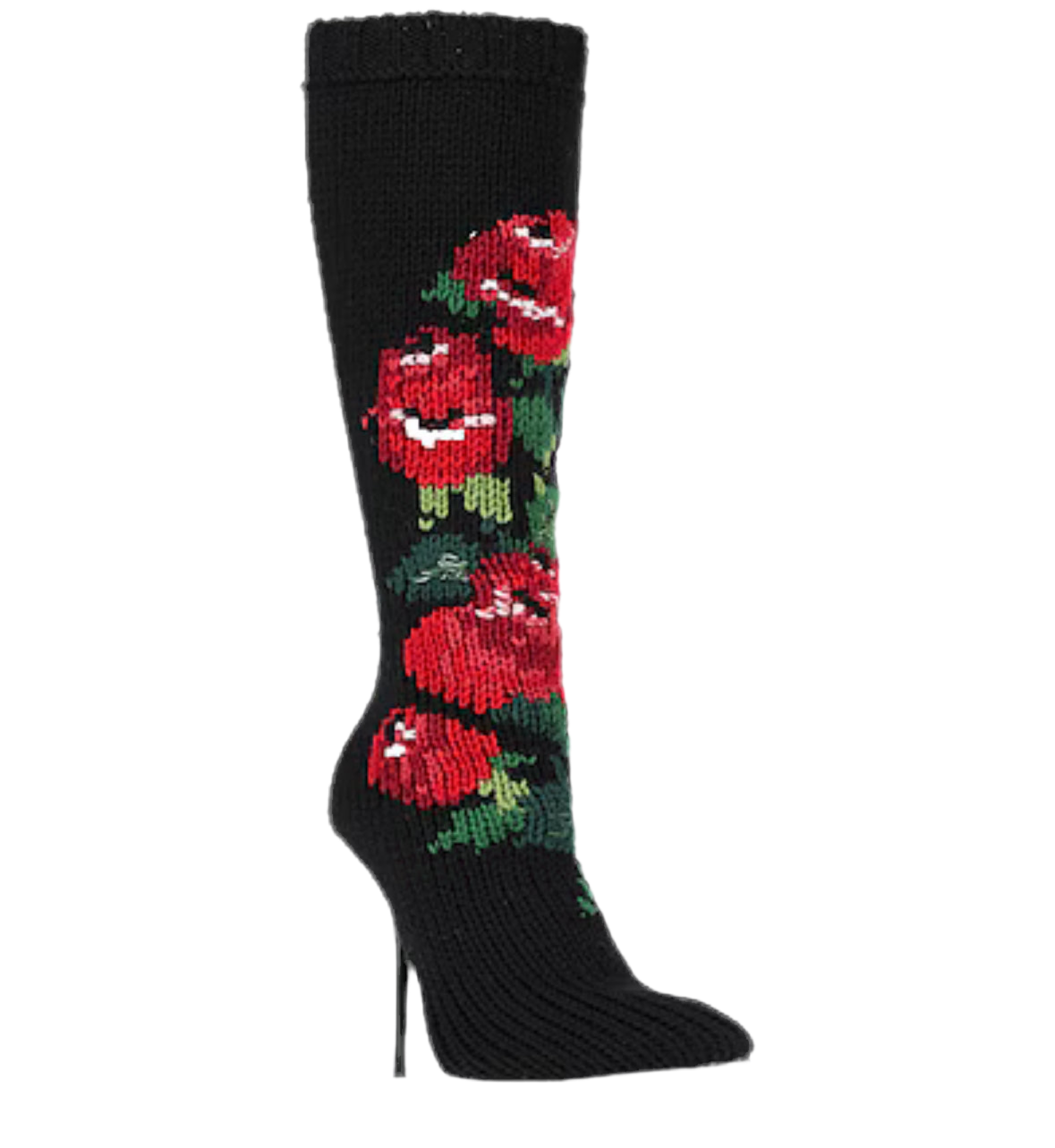 DOLCE & GABBANA BLACK SOCK BOOT