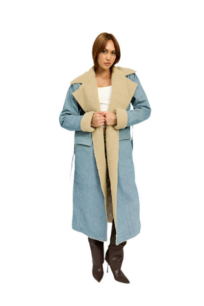 “JENNY” DENIM MAXI COAT