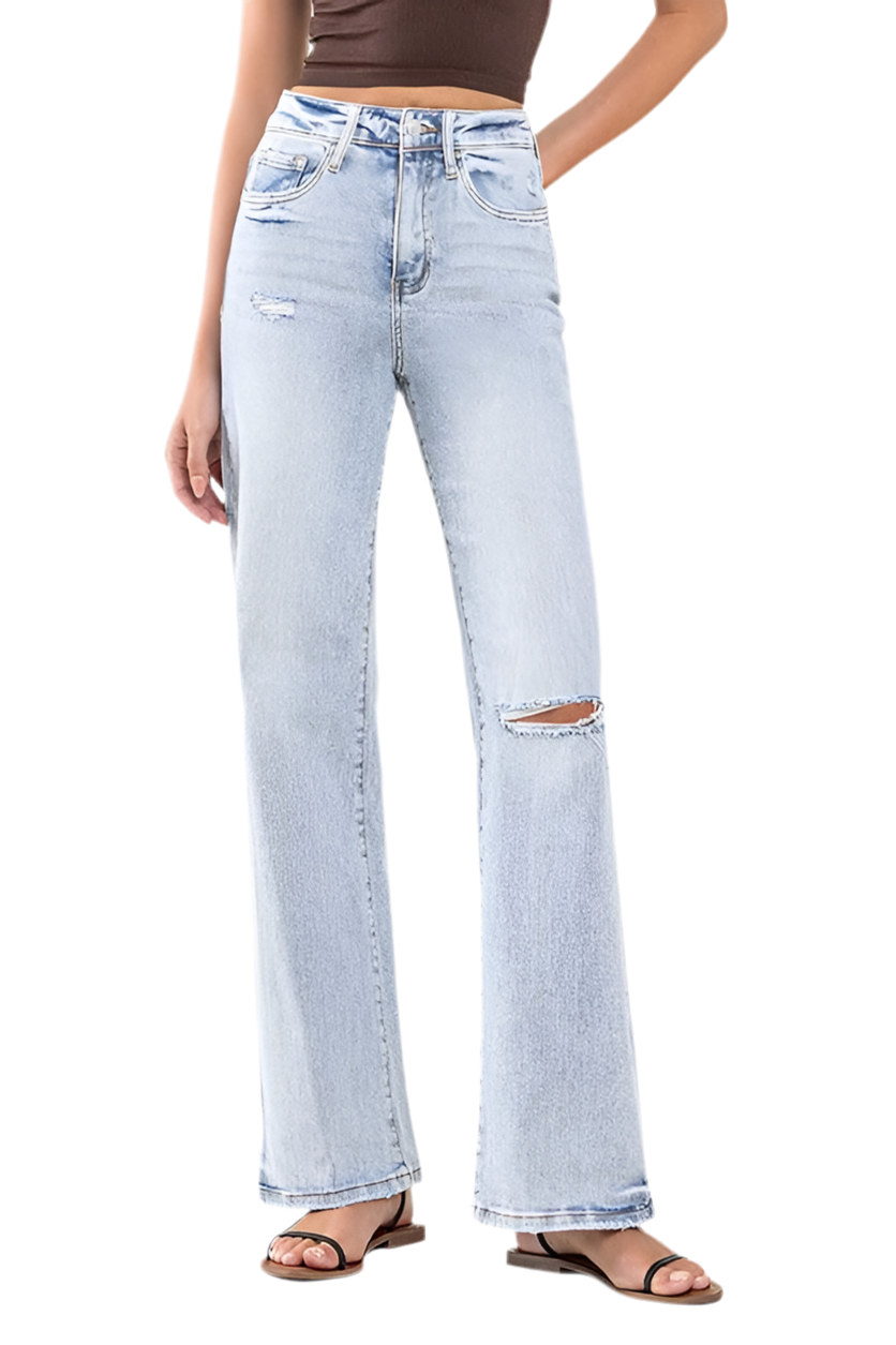 “CANDI” 90's Vintage Super High-Rise Flare Jeans