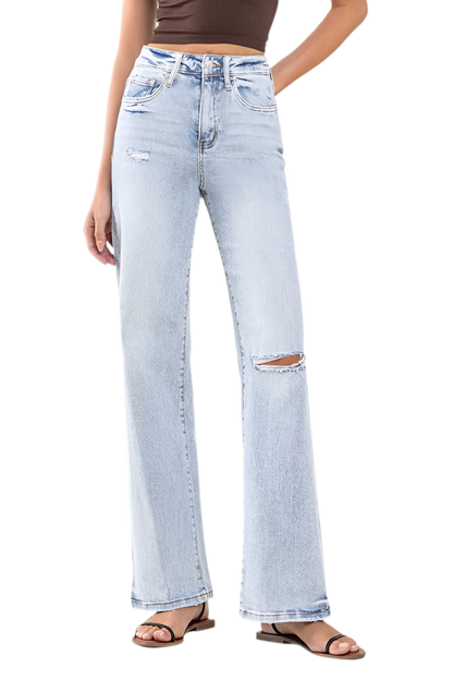 “CANDI” 90's Vintage Super High-Rise Flare Jeans