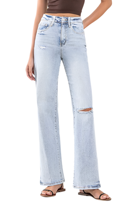 “CANDI” 90's Vintage Super High-Rise Flare Jeans