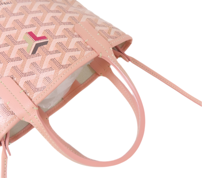 GOYARD -
Goyard Coated Canvas 2Way Shoulder Bag Pink Pvc Coated Canvas [Pre-loved]