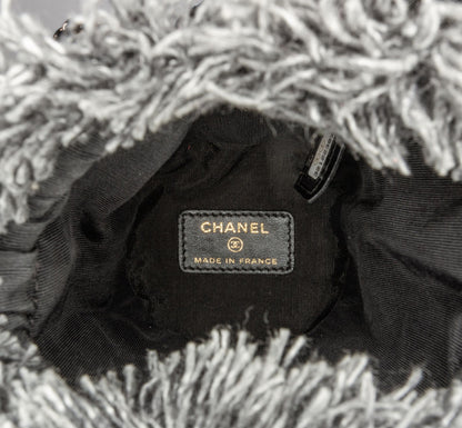 CHANEL - 
Chanel Mini Denim Mood Bucket With Chain Gray [pre-owned]