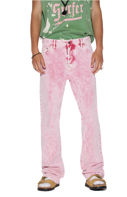 DSQUARED2 ACID WASH PINK JEANS