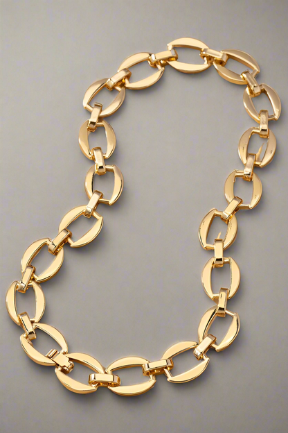 “NIQUE” Brass Chunky Chain  Necklace