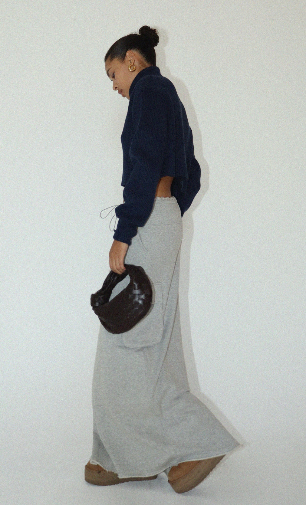 “BRANDACE” CARGO SWEAT SKIRT