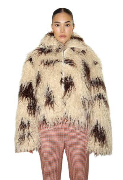 “FRADA” SHAGGY FUR COAT | EST SHIP 10/30