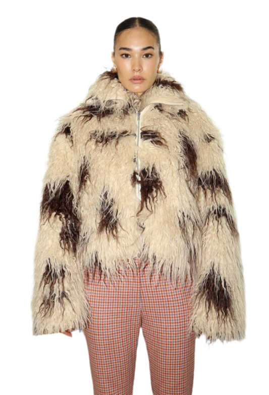 “FRADA” SHAGGY FUR COAT | EST SHIP 10/30