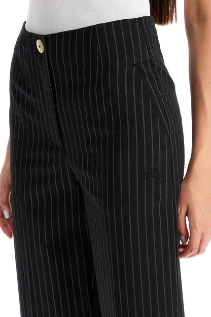 Ganni Ganni striped tapered trousers