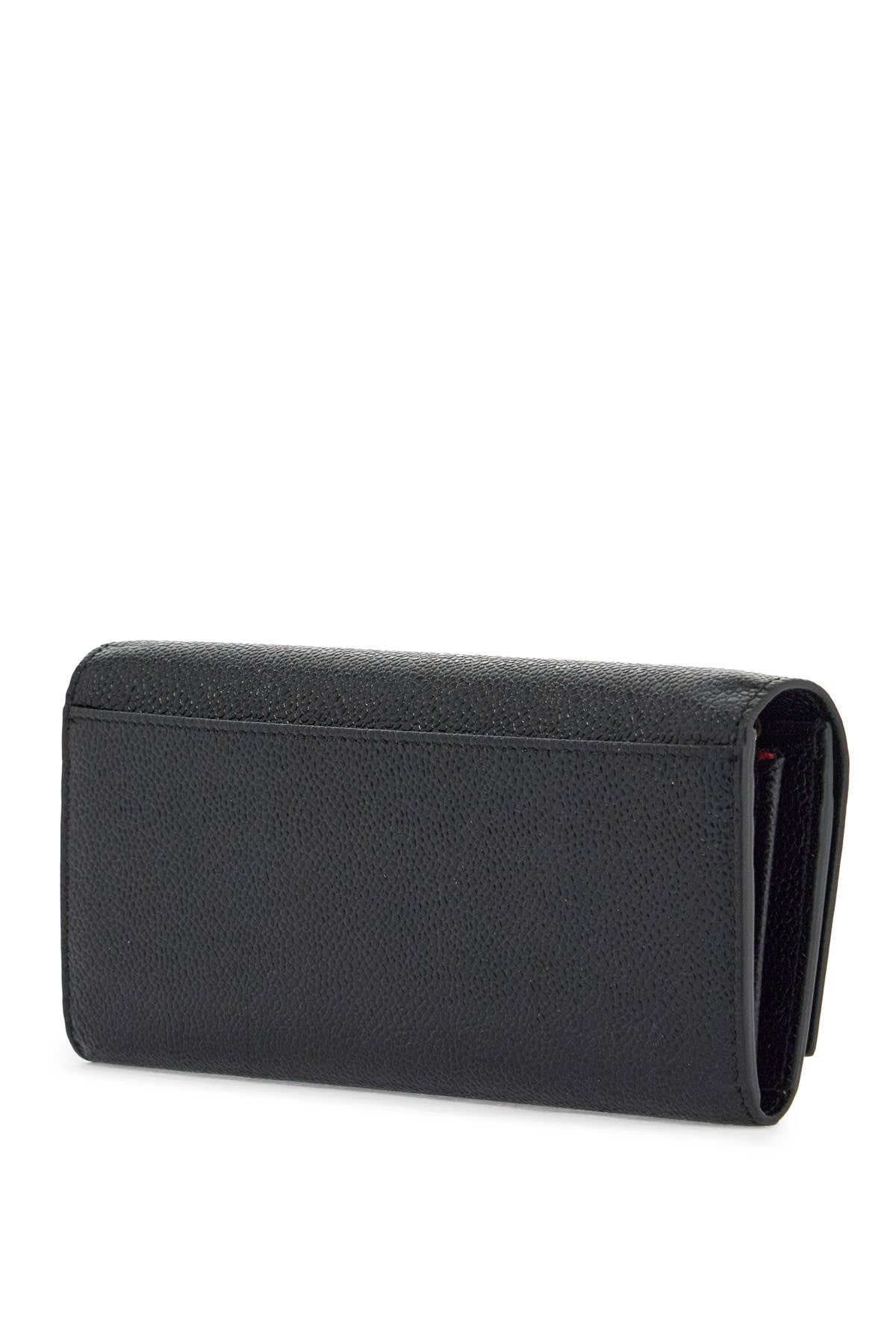 Thom Browne Thom Browne black calfskin chain wallet with rwb detail