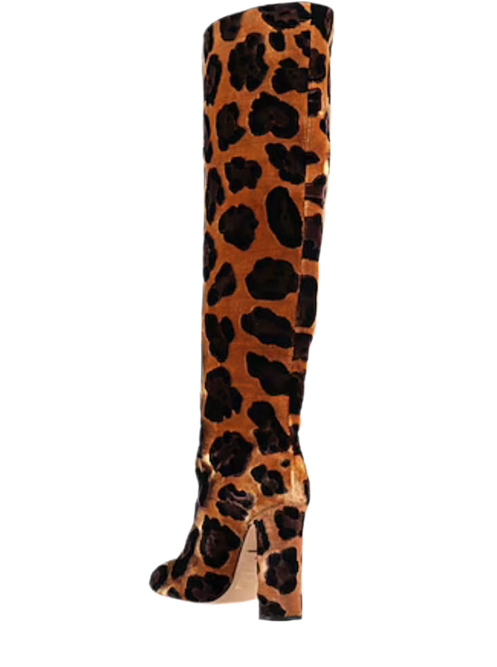 DOLCE & GABBANA Brown Giraffe Velvet Boots