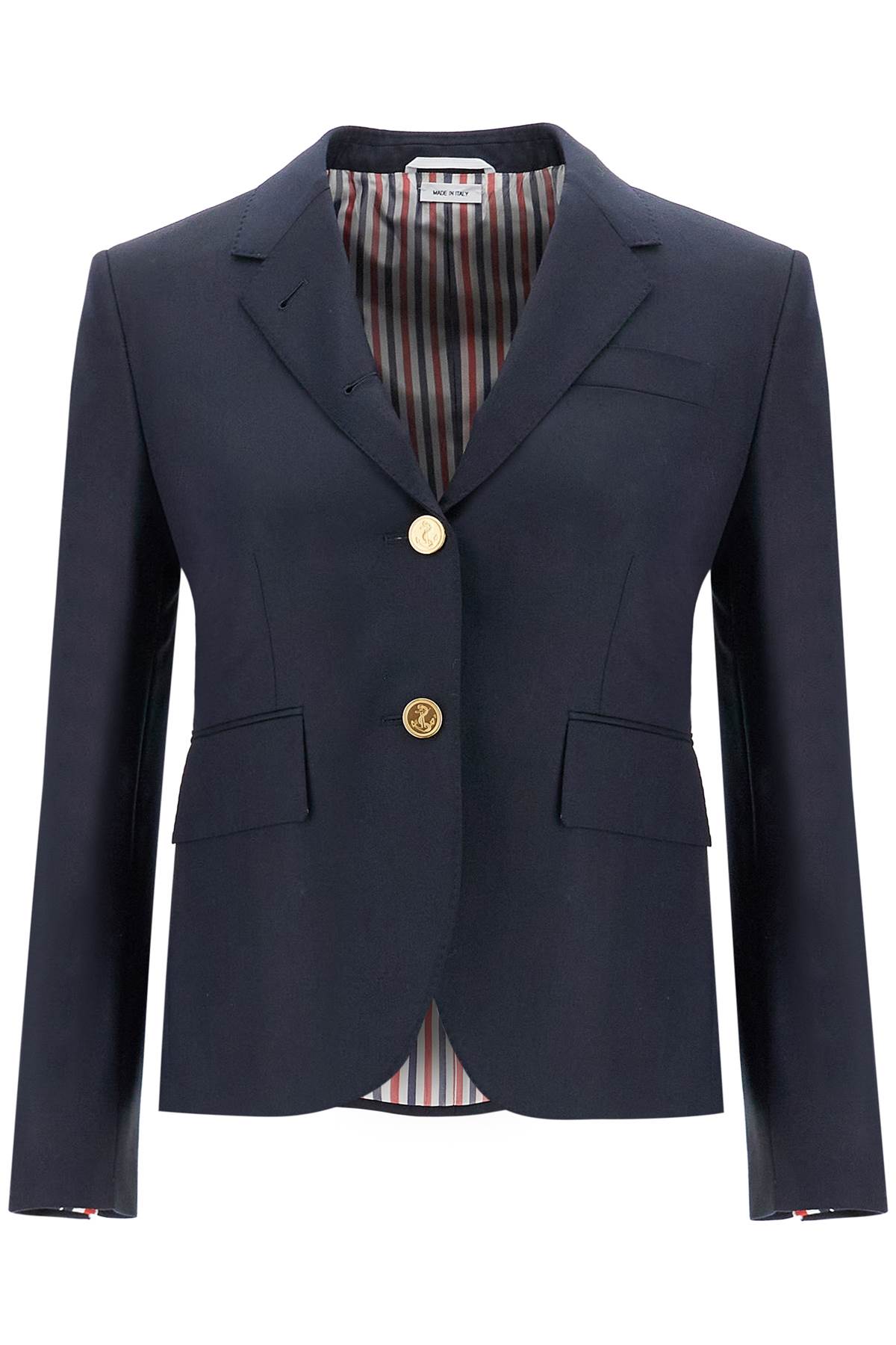 Thom Browne Thom Browne single-breasted cropped jacket in 120's wool