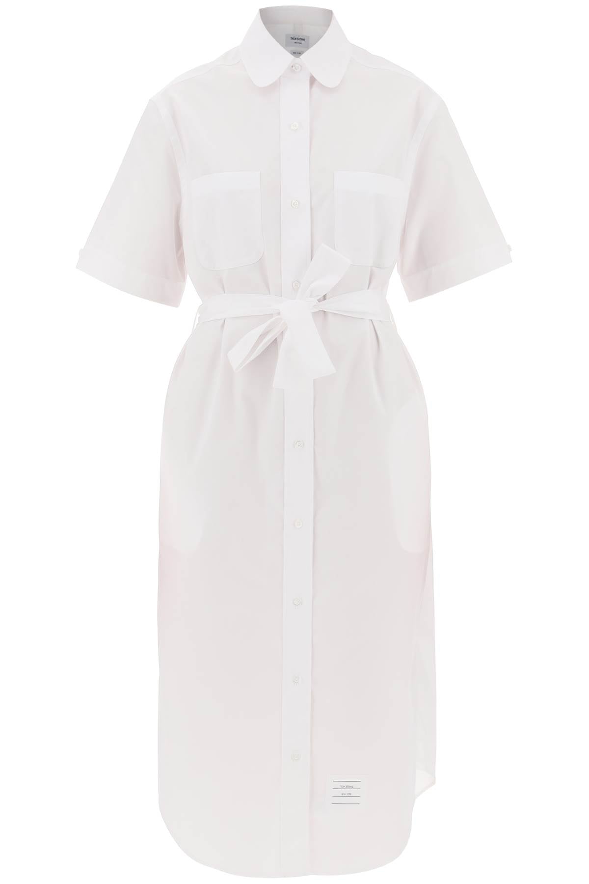 Thom Browne Thom Browne midi blouse with belt