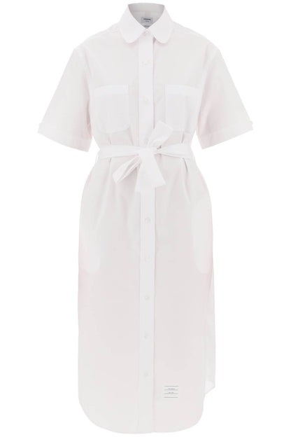 Thom Browne Thom Browne midi blouse with belt