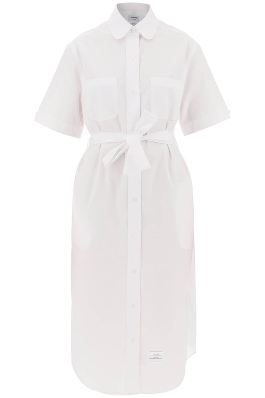 Thom Browne Thom Browne midi blouse with belt