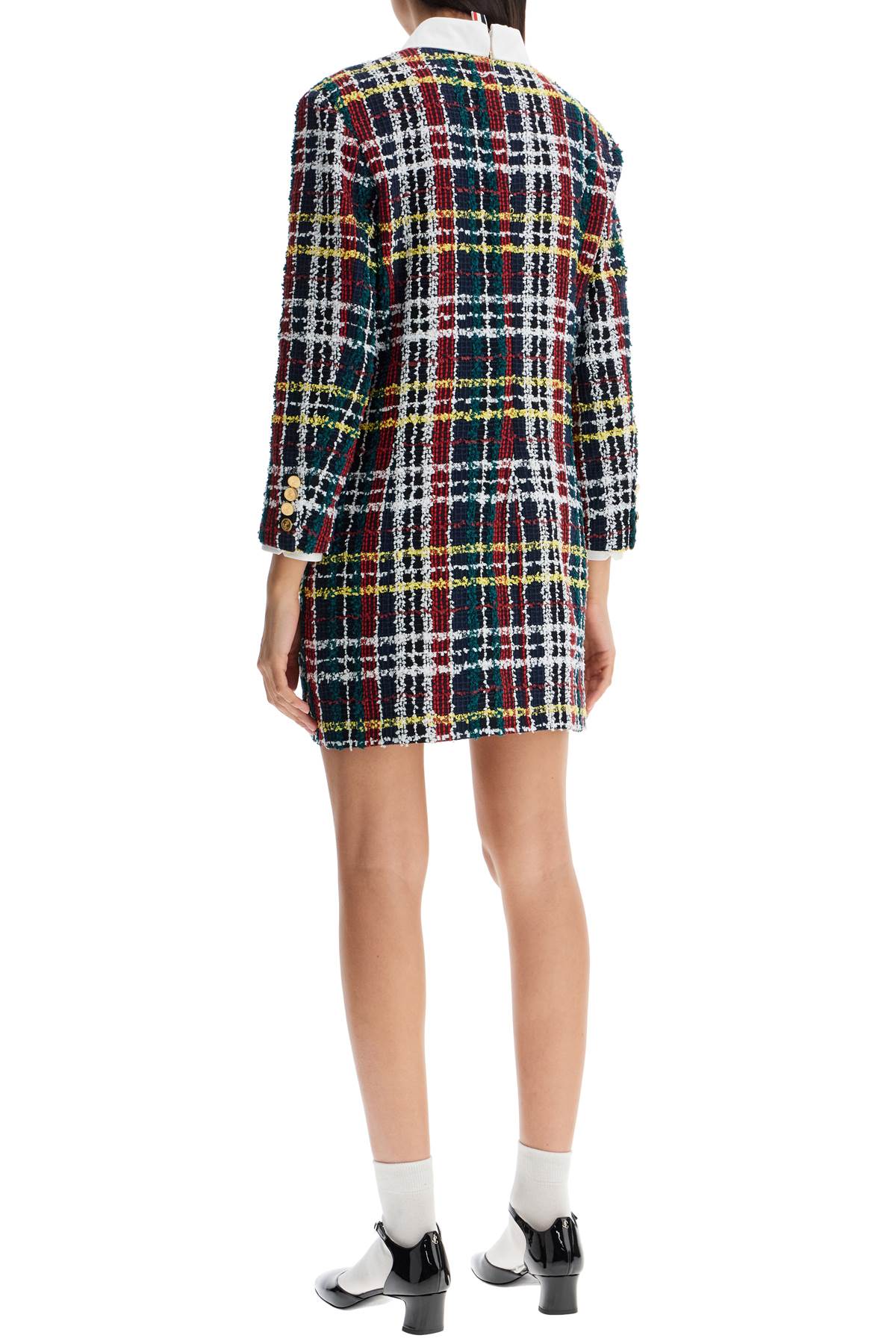 Thom Browne Thom Browne tweed mini sheath dress in