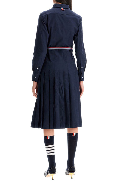 Thom Browne Thom Browne midi shirt dress with belt