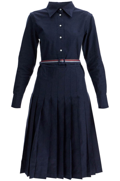 Thom Browne Thom Browne midi shirt dress with belt