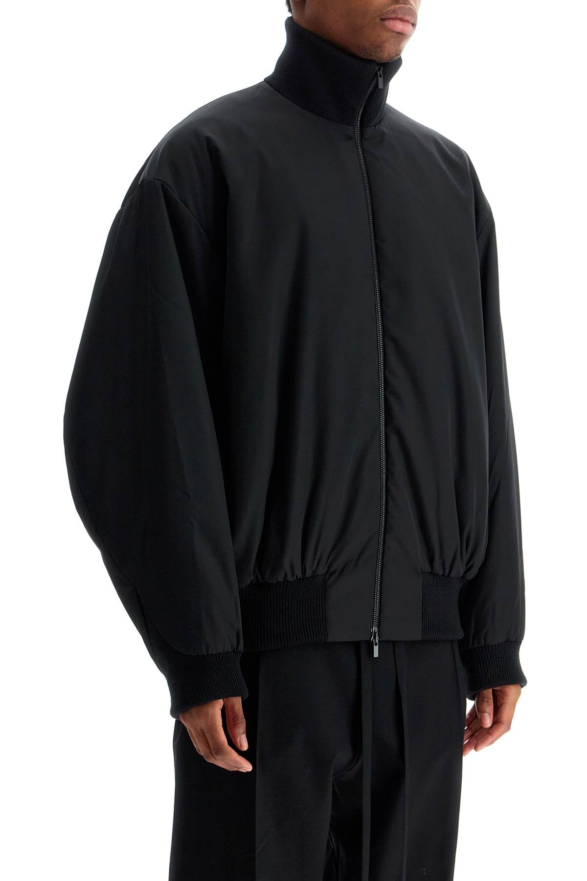 Fear Of God Fear Of God black nylon bomber with high collar