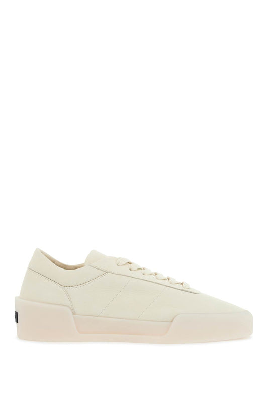 Fear Of God Fear Of God beige leather low minimalist aerobic sneakers