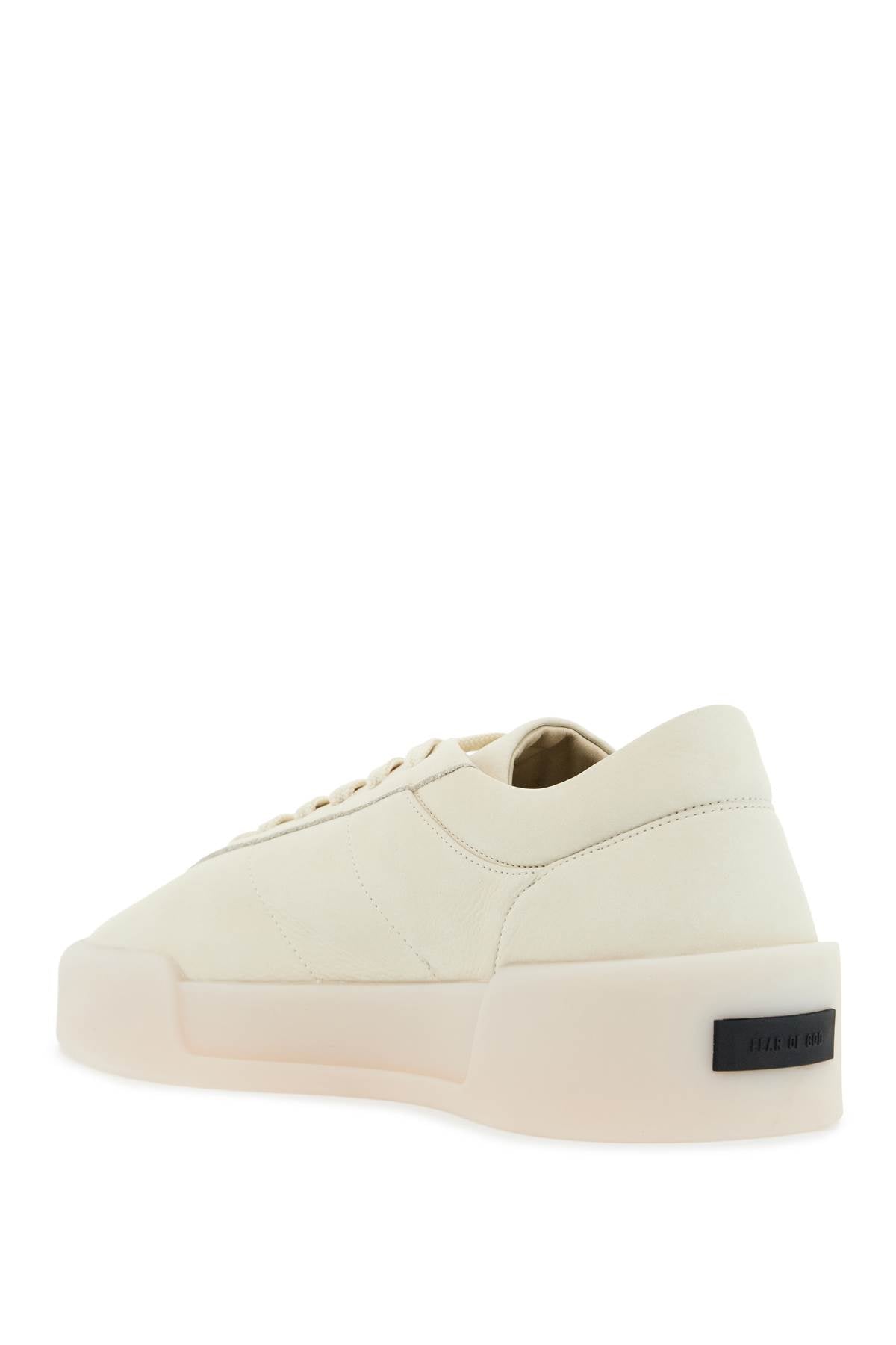 Fear Of God Fear Of God beige leather low minimalist aerobic sneakers