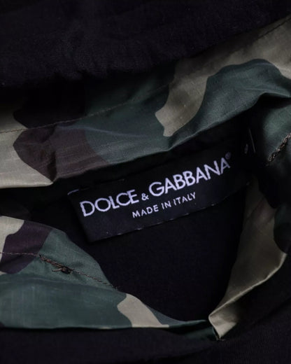 DOLCE & GABBANA Black Hooded Sweatshirt