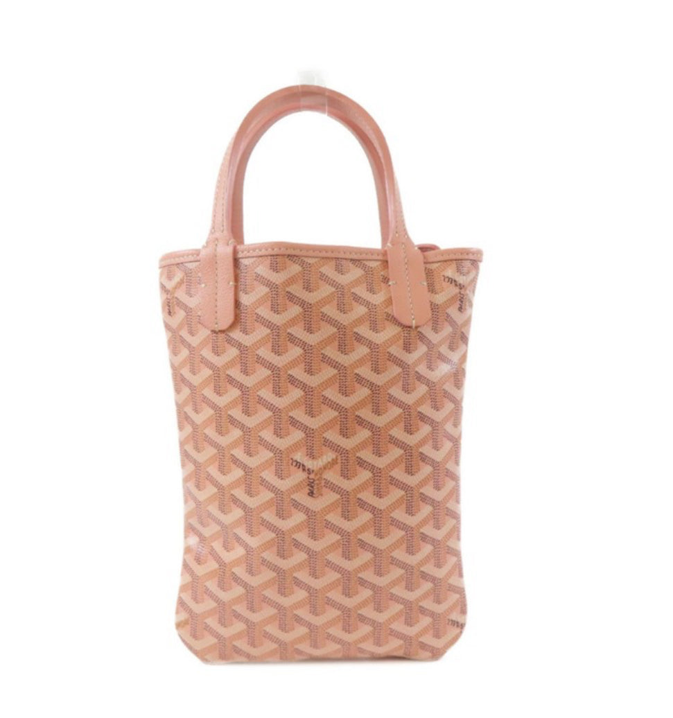 GOYARD -
Goyard Coated Canvas 2Way Shoulder Bag Pink Pvc Coated Canvas [Pre-loved]