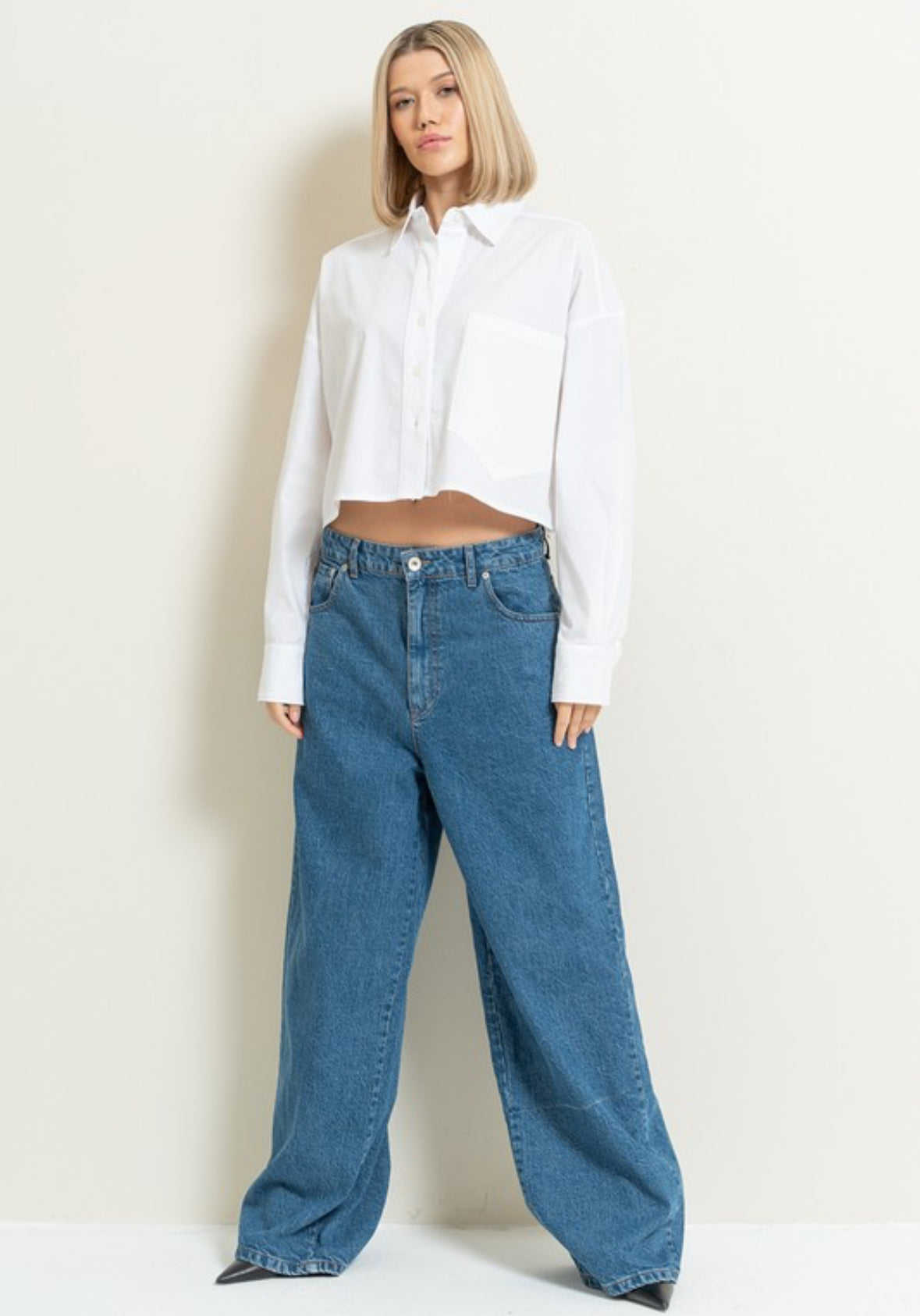 “EMIRA” WIDE LEG JEANS